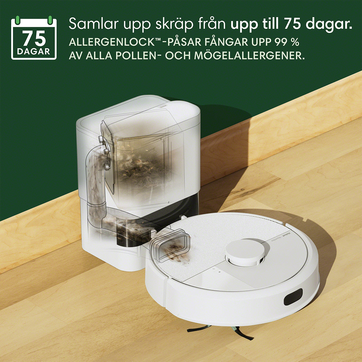 Roomba® 105 Combo-robot + AutoEmpty™-dockningsstation