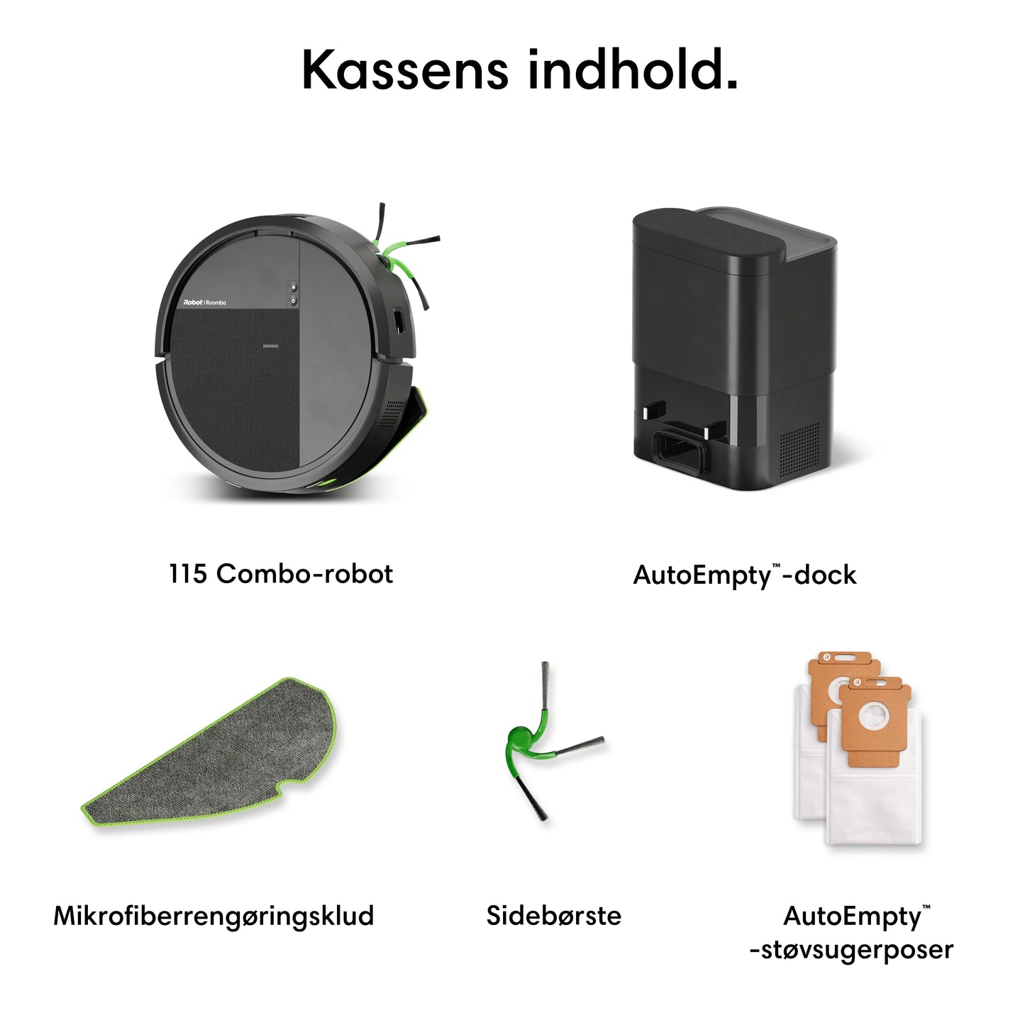 Roboten Roomba® 115 Combo + dockningsstationen AutoEmpty™