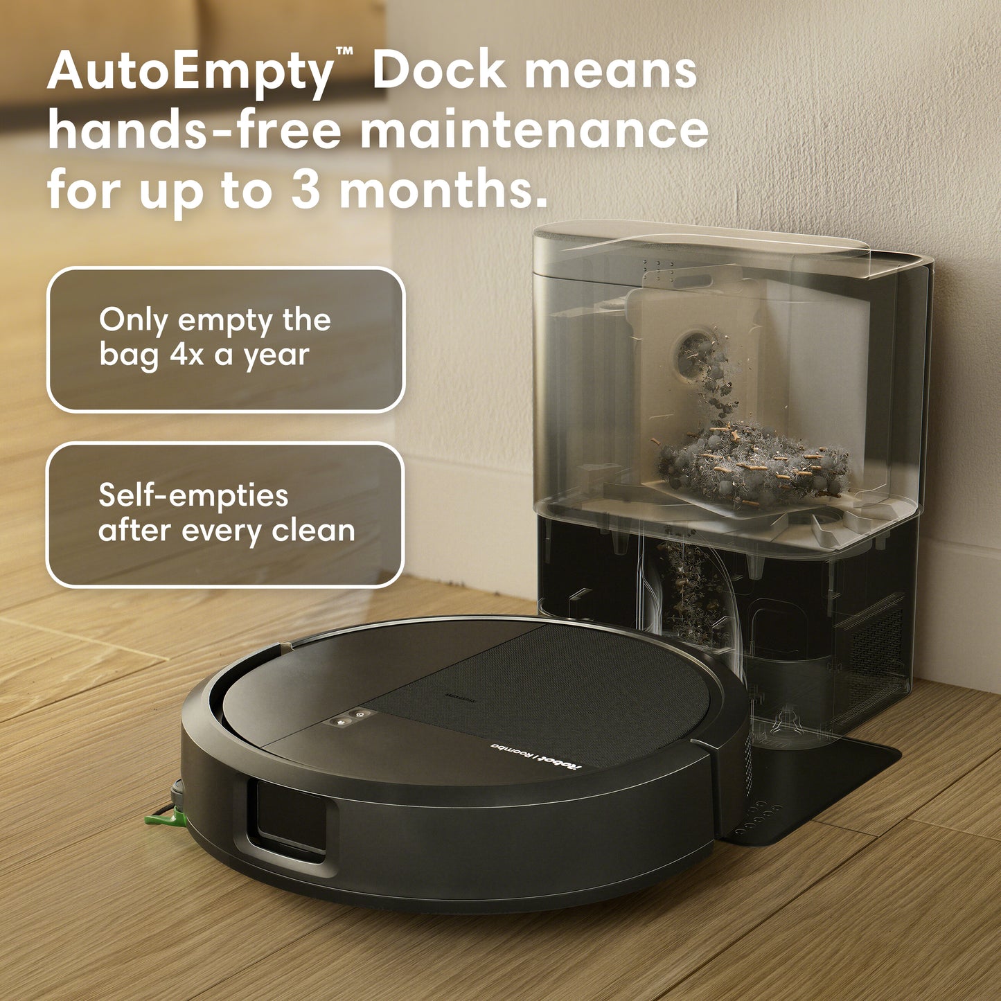 Roboten Roomba® 115 Combo + dockningsstationen AutoEmpty™