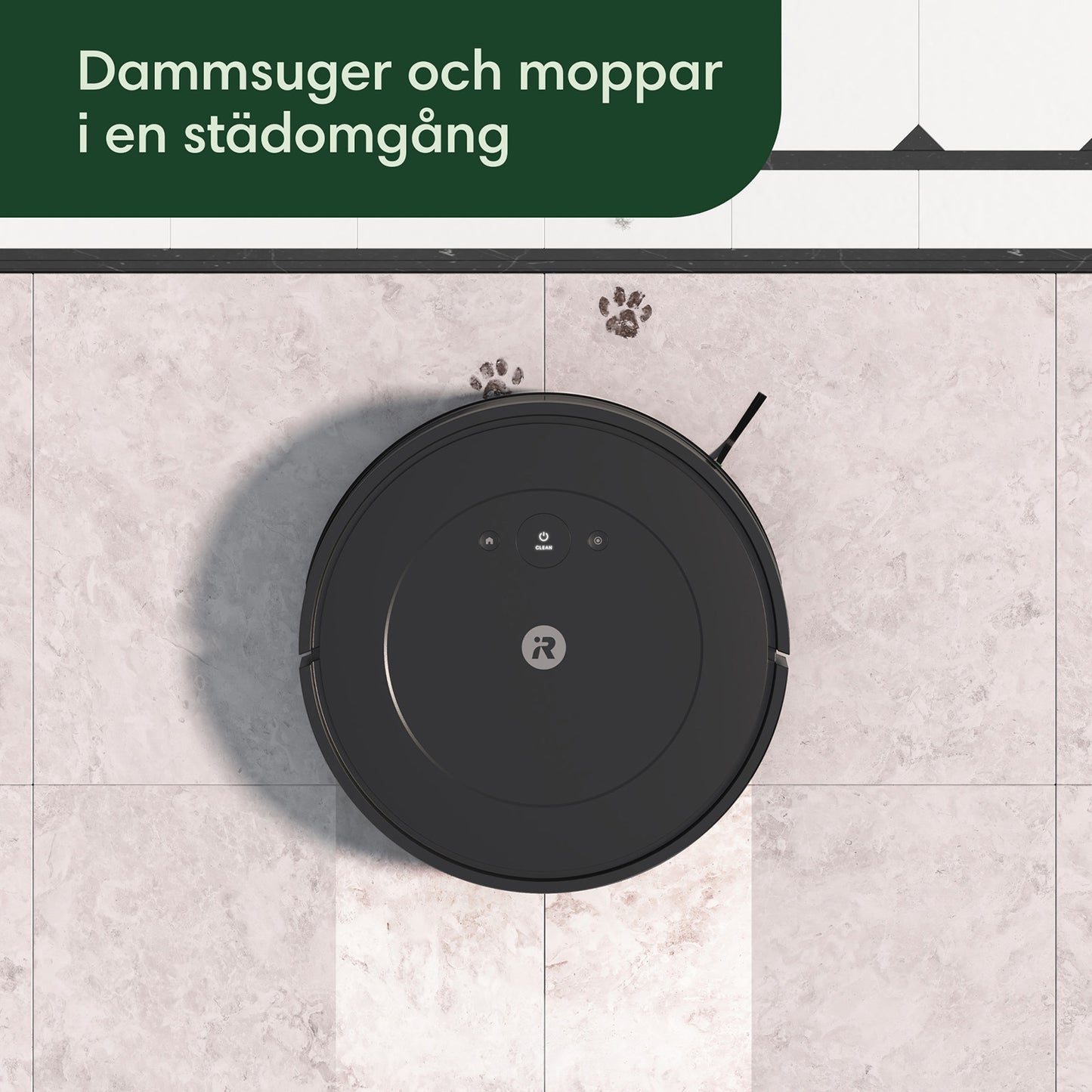 Roomba Combo® Essential robotdammsugaren och moppen svart (demo)
