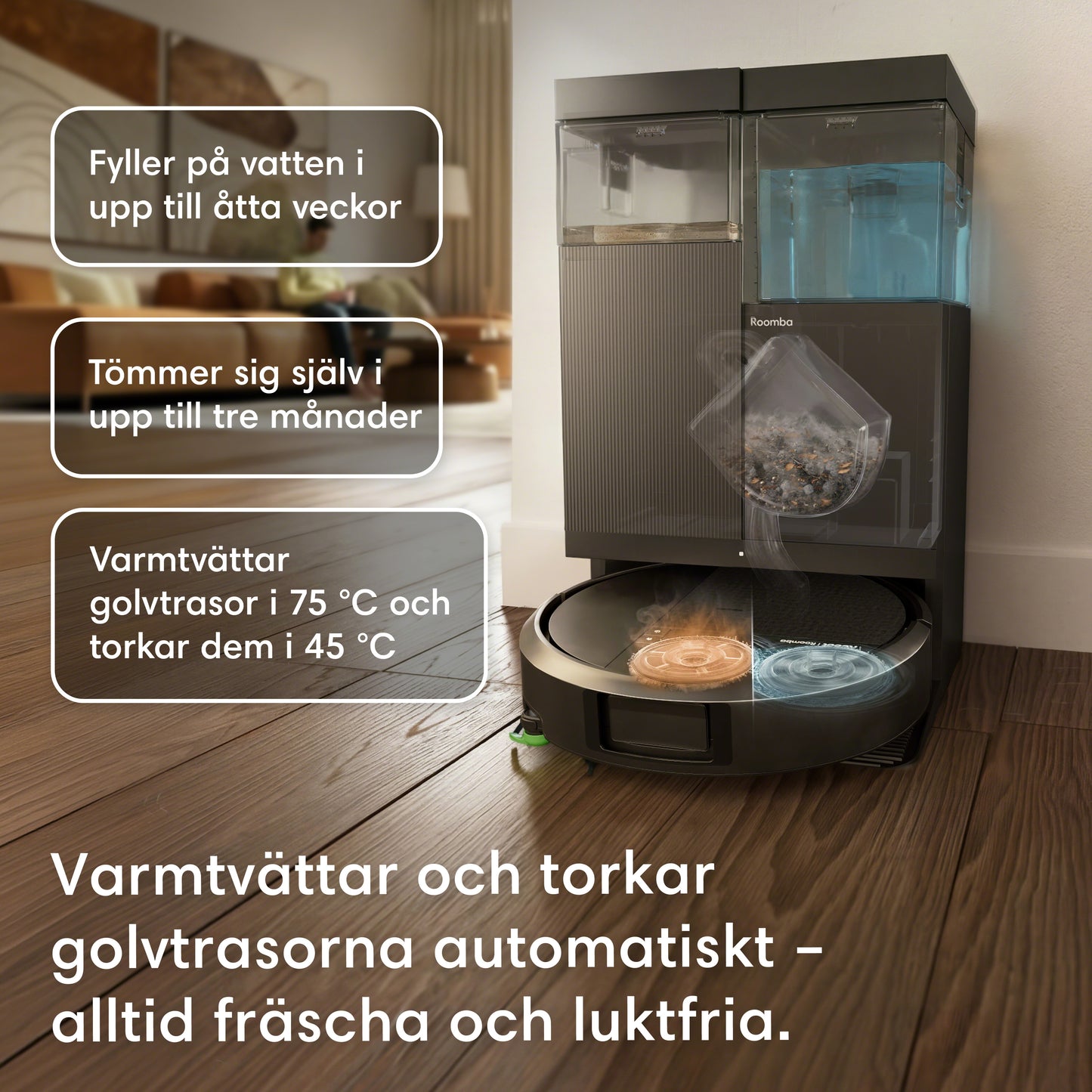 Roboten Roomba® Plus 515 Combo + dockningsstationen AutoWash™