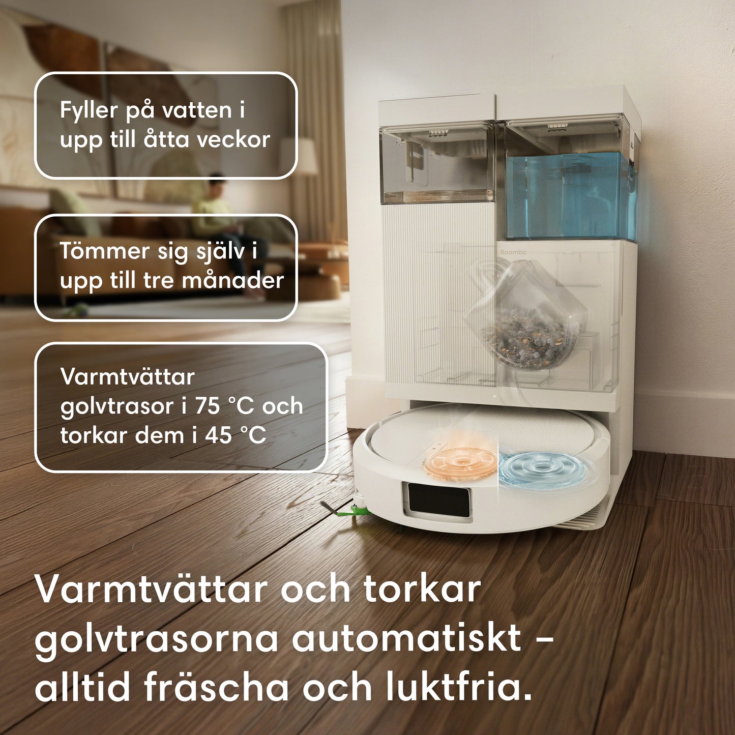 Roboten Roomba® Plus 515 Combo + dockningsstationen AutoWash™