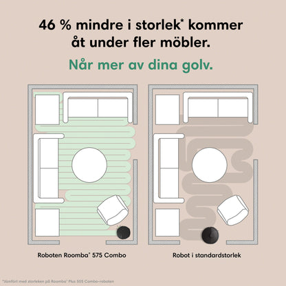 Roboten Roomba® Plus 575 Combo + dockningsstationen AutoWash™