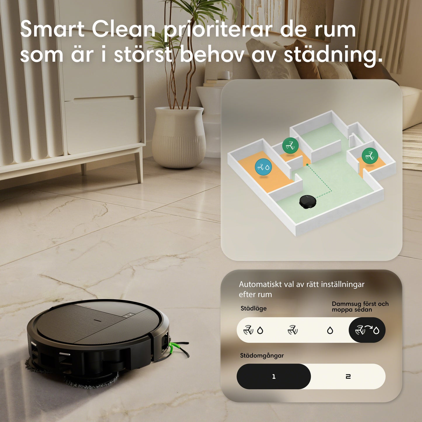 Roboten Roomba® Plus 575 Combo + dockningsstationen AutoWash™