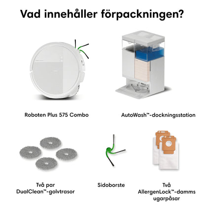 Roboten Roomba® Plus 575 Combo + dockningsstationen AutoWash™