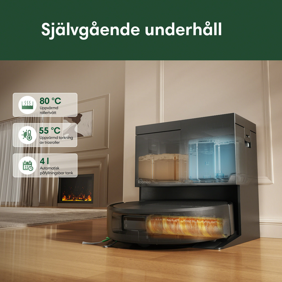 Roomba® Plus 615 Combo + Wash Only-dockningsstation