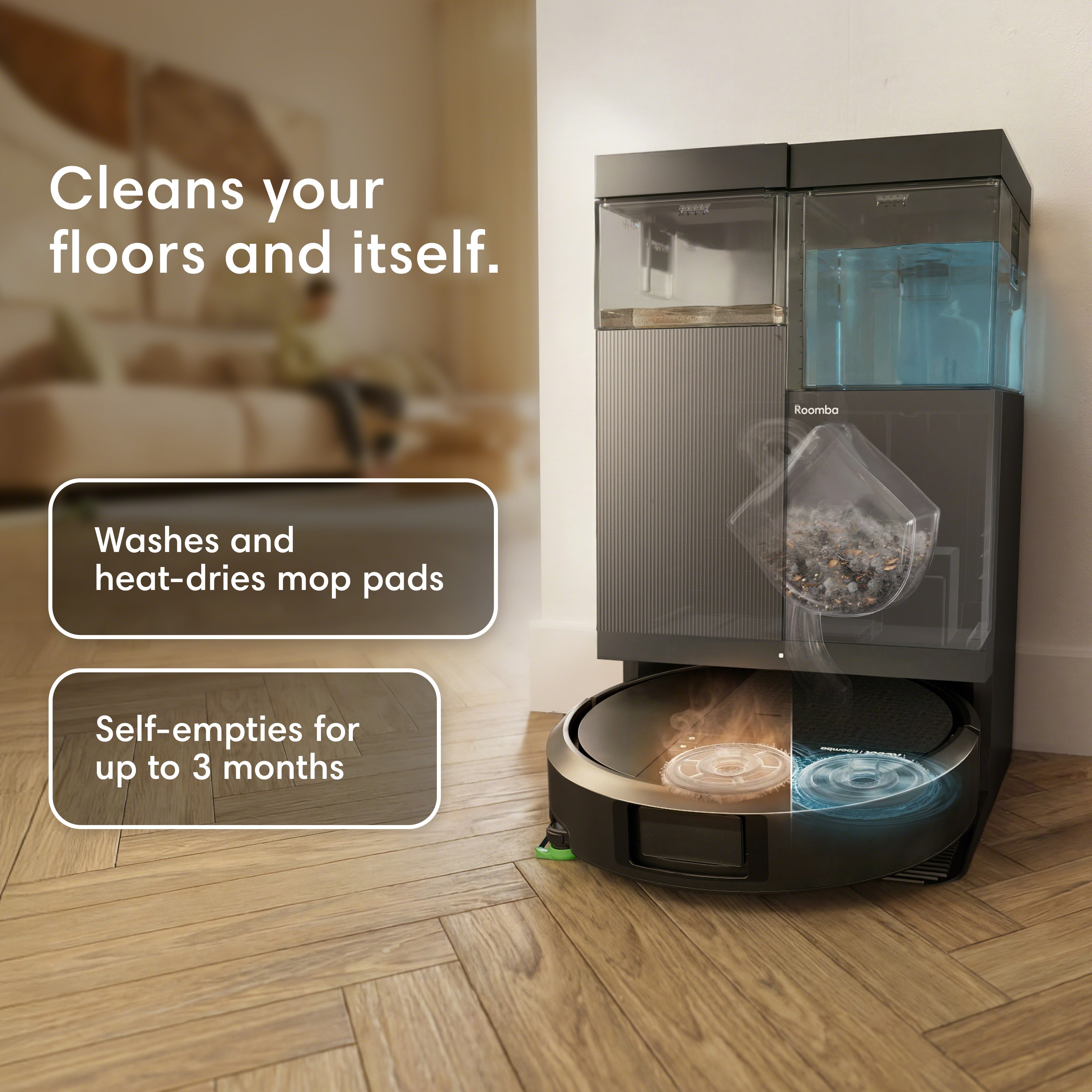 iRobot RoombaPlus 415 Combo+AutoWash 未使用 Roboten Roomba® Plus 415 Combo + dockningsstationen AutoWash™ – iRobot
